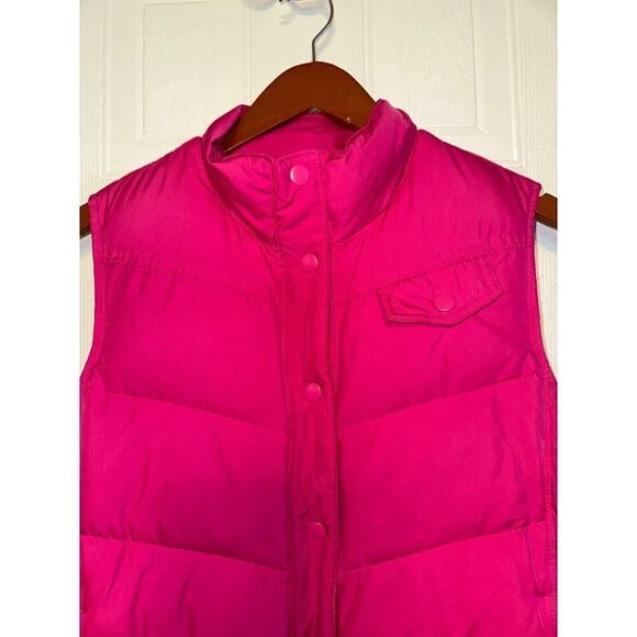 Gap Pink Down & Feathers Puffer Vest Size Medium - Picture 2 of 10